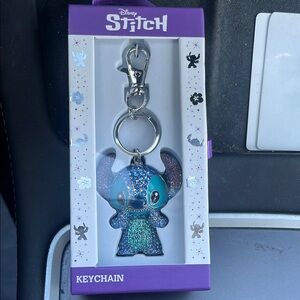 Disney Stitch Blue and Purple Keychain